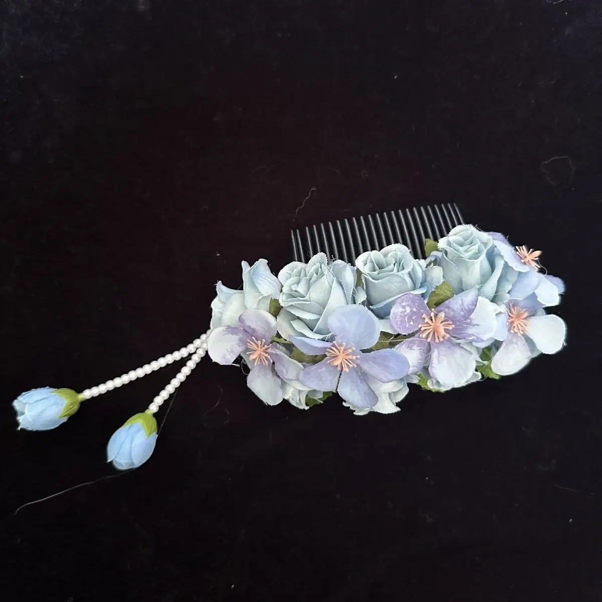 Dai Capelli etnici Fiore Pettine per capelli Copricapo da ballo Accessori per capelli fatti a mano in stile etnico tailandese Accessori per copricapo di fiori
