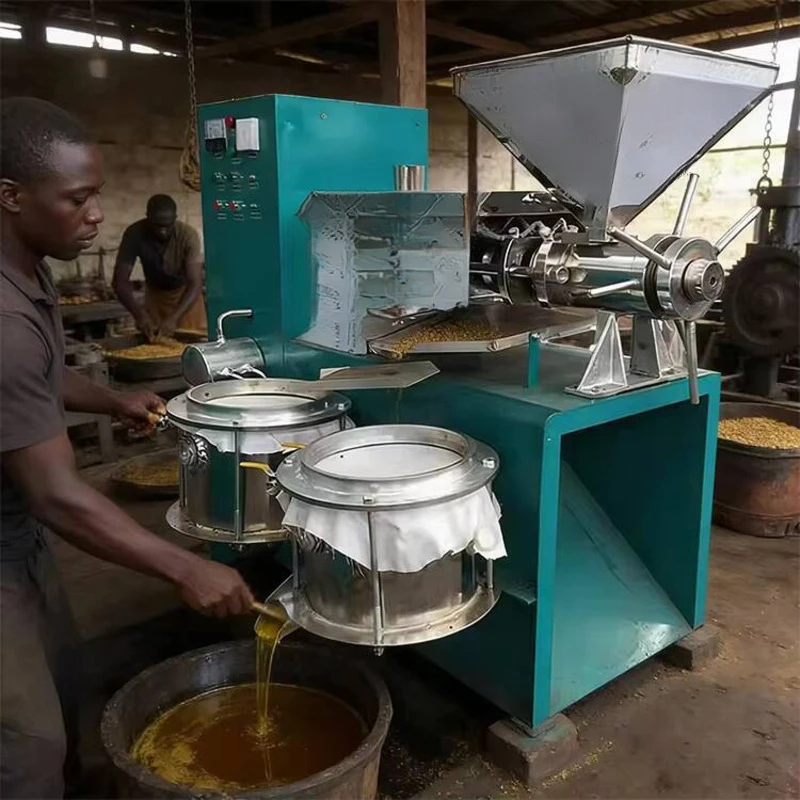 Máquina de prensado hidráulico totalmente automática para semillas de girasol, aceitunas, coco y máquina de extracción de aceite de palma