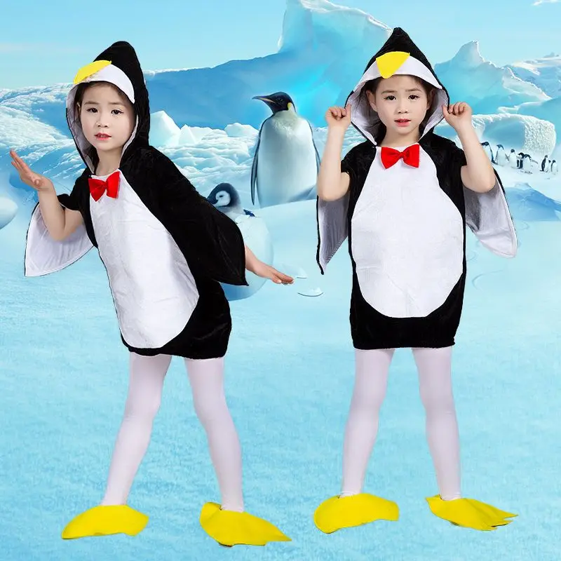 Madagascar Penguin Costume Baby Girl Birthday Party Fancy Dress Animal Onesie Carnival Halloween Cosplay Costume For Kids Child