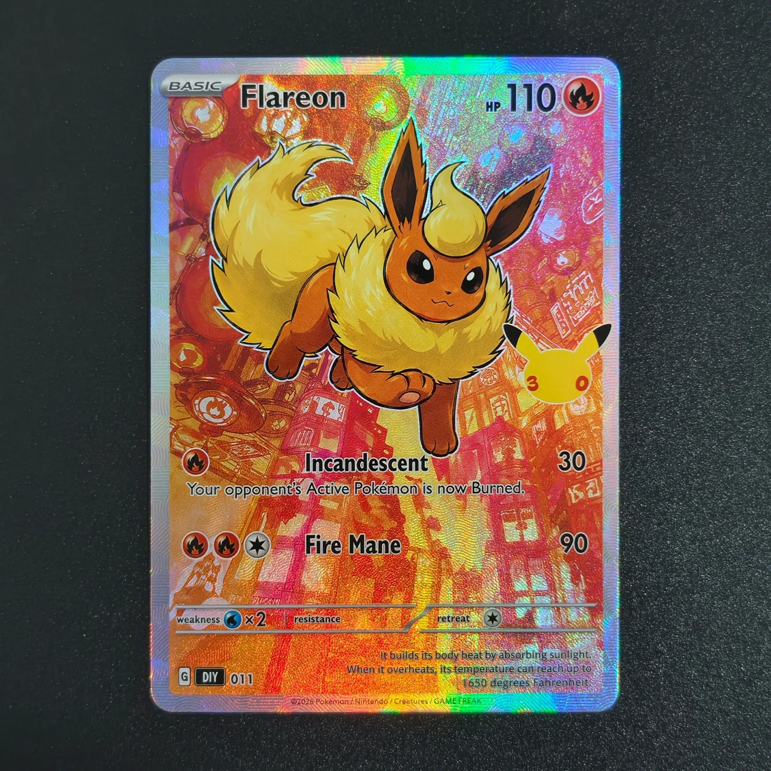 DIY Tcg Collection Cards Eeveelution City Series Umbreon Sylveon Espeon G Self Made Full Art Holo Foil Anime Game Card Gift Toy