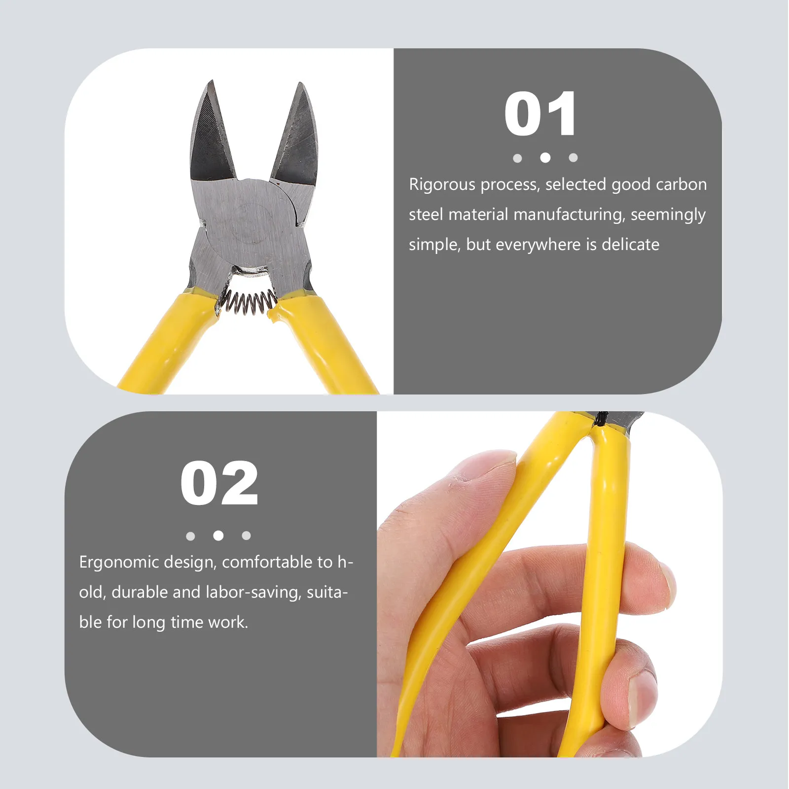 

Steel Wire Cutter Multi-Purpose Sharp-Nose Pliers 6 Inch Ergonomic Lightweight Wire Cutting Pliers Repair Cutting Tool