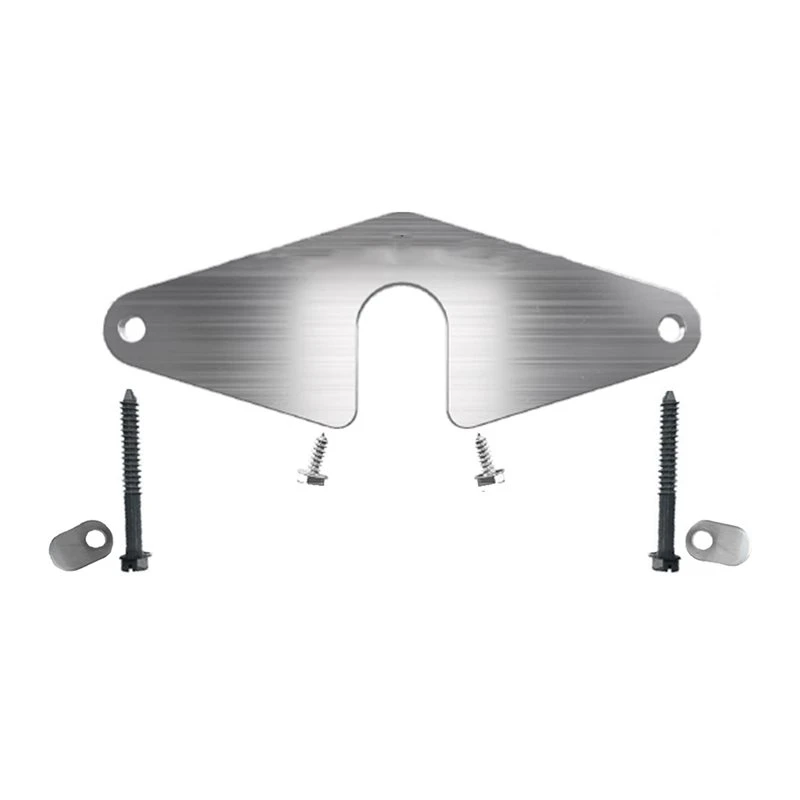 T21C Spigot Mounting Plate For Outdoor Faucet Repair Replacement Thick Aluminum Securing Plate No Faucet Removal
