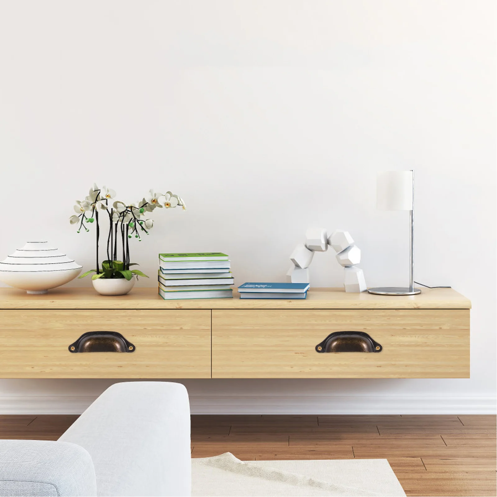 

10Pcs Shaped Vintage Drawer Handles Cabinet Pulls Knobs for Wardrobe Kitchen Cupboard Furniture Home Knobs