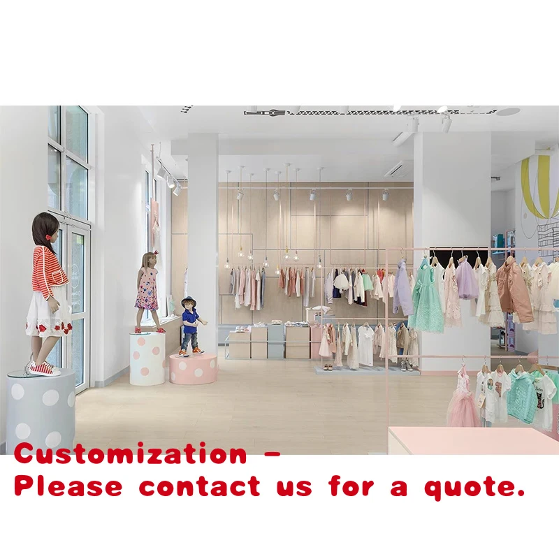 custom.Customized Kids Display Shelf Retail Store Children's Clothing Storage Furniture 5-Year Warranty 500+ Store Capac