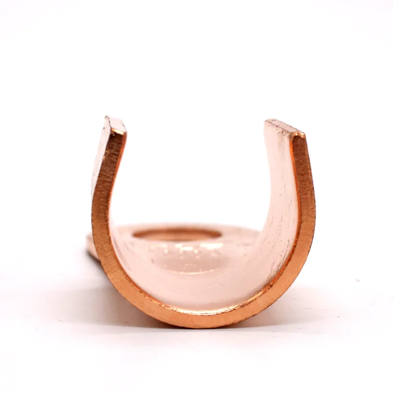100PCS OT-80A 80A 8.2mm Dia Circular Splice Copper Open Lugs Naked Crimp Terminal Connector Made Of Durable Brass Material