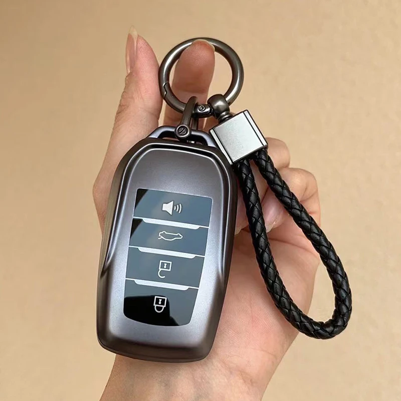 TPU Auto Schlüssel Fall Abdeckung Shell Fob Für Toyota CHR Hilux Fortuner Land Cruiser 200 Camry Corolla Crown RAV4 Highland Schlüssel Kette – Detail 2