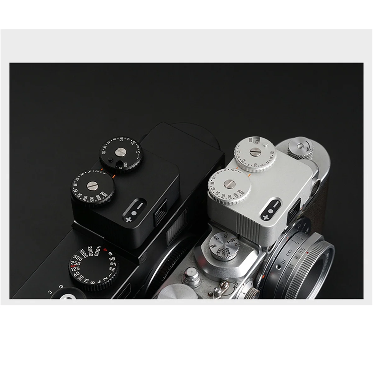 Medidor de luz II Zapata fría para cámara de película DSLR, medidor de luz, 12 velocidades de obturación, accesorios de fotografía (Plata)