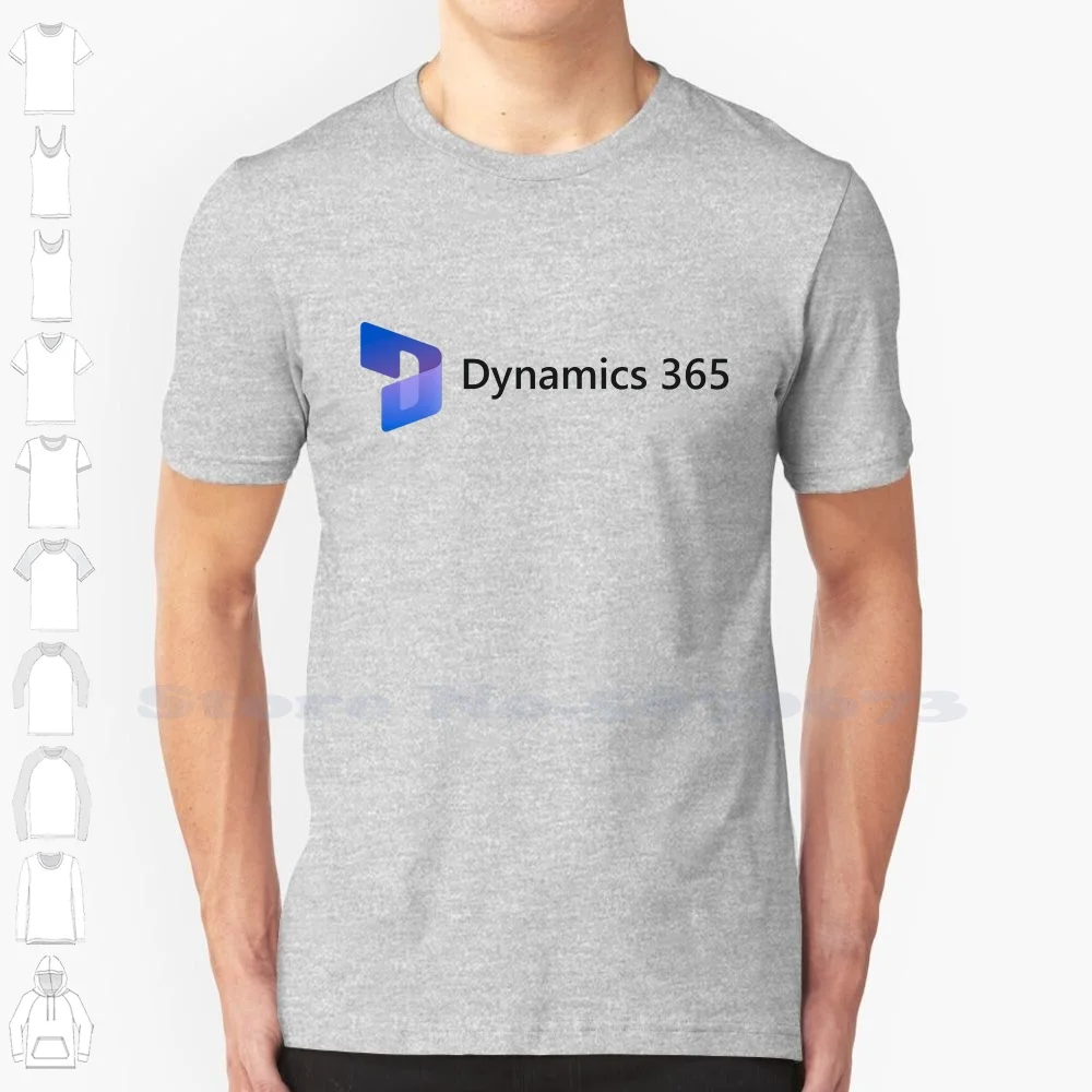 

Dynamics 365 Logo Casual Streetwear Print Logo T-shirt Graphic 100% Cotton Tee