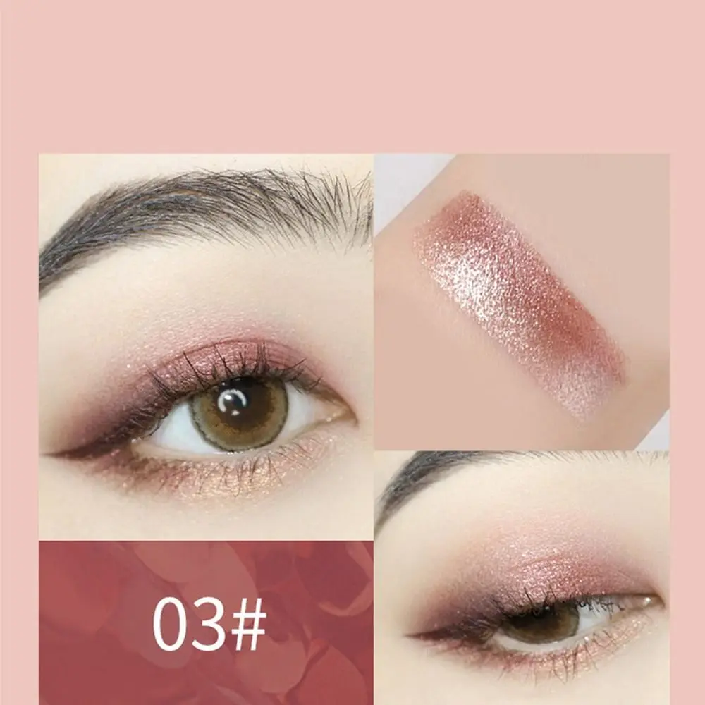 Ombretto a doppio colore perlato Stick Shimmer Cambio graduale Penna per ombretto Impermeabile Fine Flash Strumento per il trucco degli occhi Make Up