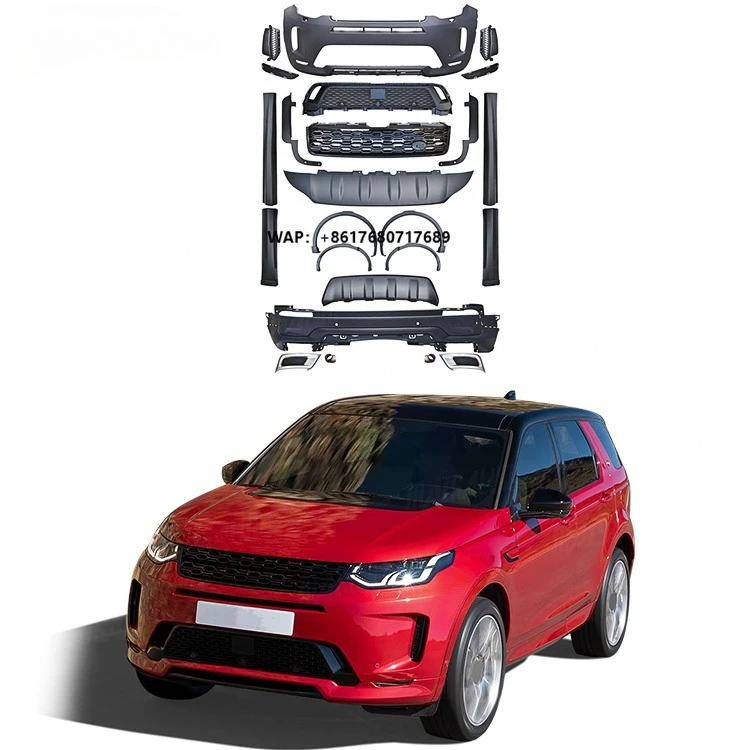 Exterior 2020 Style Car Bumper Auto Parts for  Discovery Sport 2013-2019 Automotive Facelifts 2020 Converted Body Kit