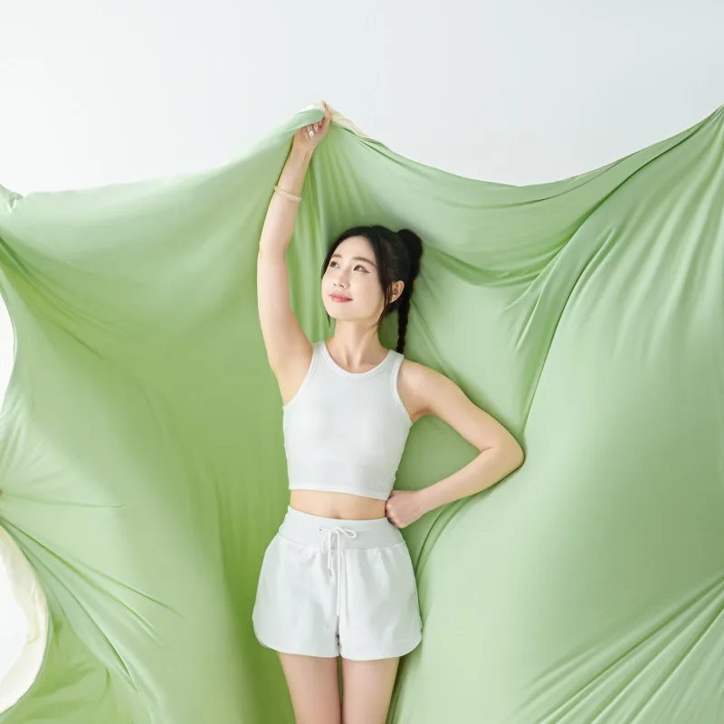 New Ice Double-Sided Nylon Summer Quilt – Cool Thin Air Conditioner Comforter, Washable Core, Solid Color Two-Tone Design