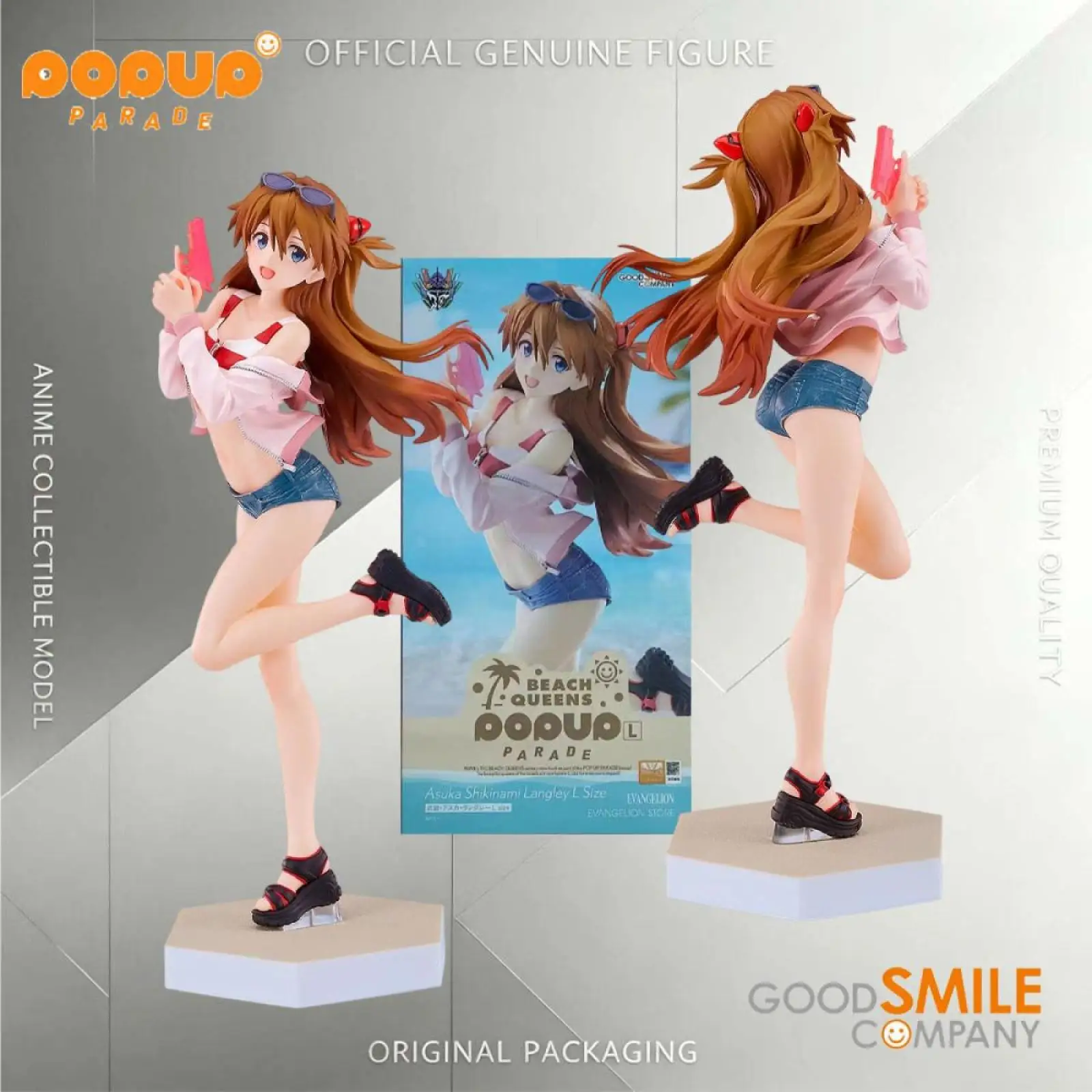 Original Genuine Good Smile Pop Up Parade Rebuild of Evangelion Asuka Figure Anime Collectible