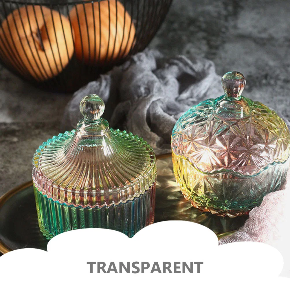 

Стеклянная банка для конфет, прозрачная банка для хранения, прочный держатель для конфет, крышка, товары для дома, держатель для закусок, стеклянный контейнер для хранения