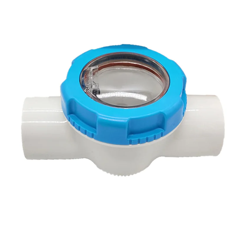 Pool Check Valve 2 Inch Corrosion Resistant Non Return Clear Chamber Check Flapper Valve Kit for Swimming