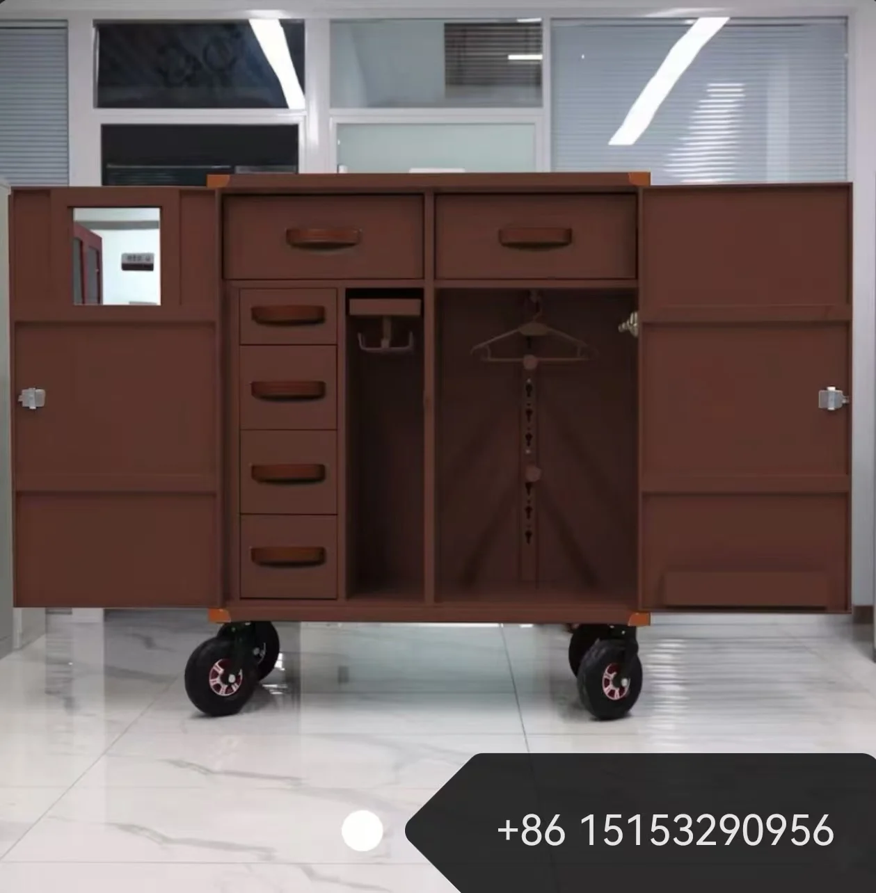 Customized Steel Horse Saddle Box Portable Tack Locker Stable Cabinet Equine Equipment