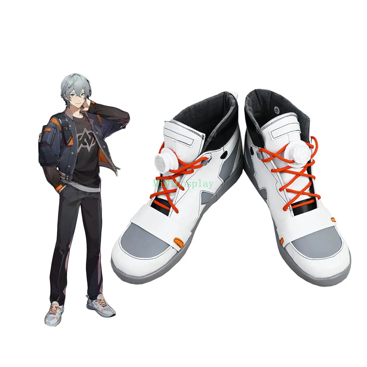 

Zenless Zone Zero Wise Cosplay Shoes White Boots Custom Made Any Size