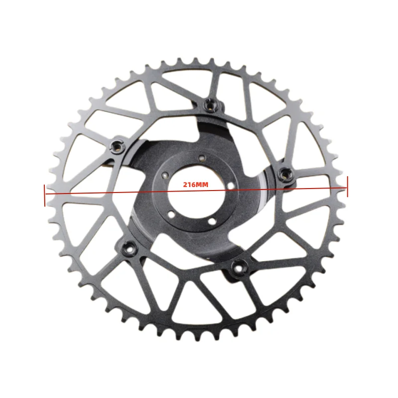 GUSTAVO Electric Bicycle Mid Motor Chainring 130BCD To BAFANG BBSHD G320 M625 48V 1000W Motor 52T Aluminum Chain ring