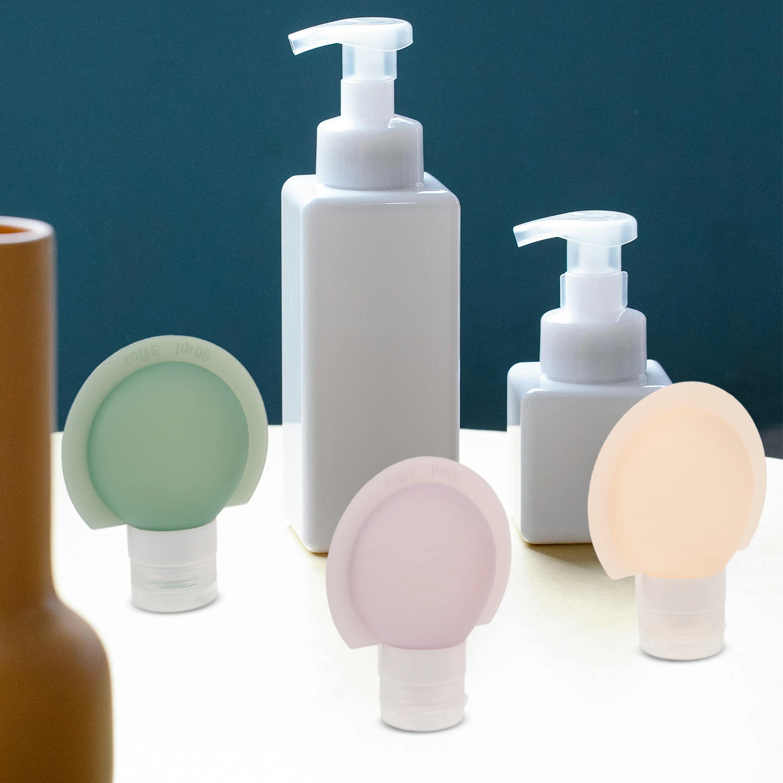 

3Pcs Silicone Leakproof Travel Bottles Refillable Squeezable Toiletries Containers for Travel Size Toiletry Set Essentials