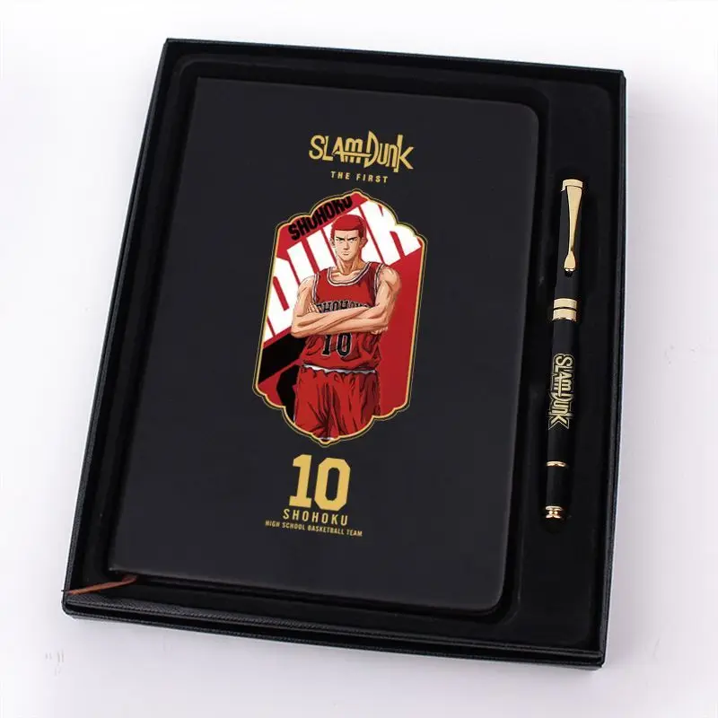 Slam Dunk Souvenir Anime Peripheral Sakuragi Hanamichi Rukawa Kaede Notepad Gift Box Notebook Pen Learning Stationery Set Gift