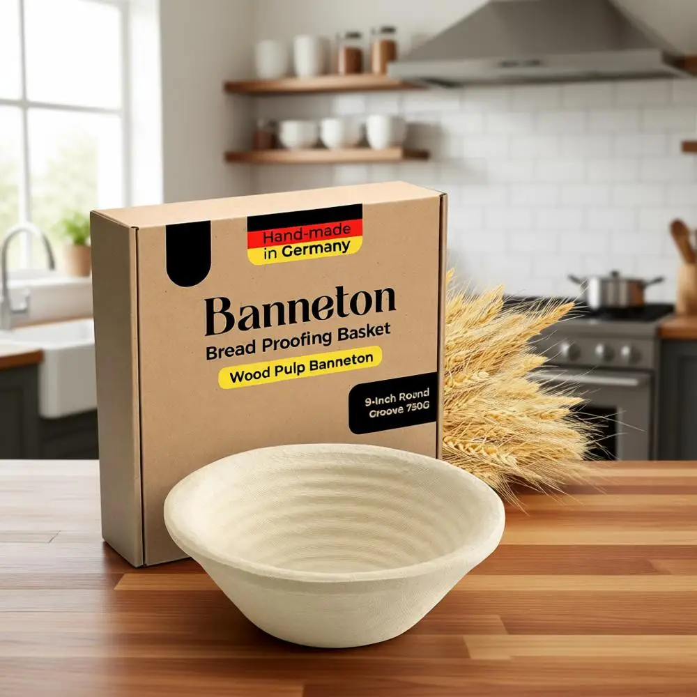 

Корзина для расстойки хлеба из дерева, 9 круглых секций, вместимость 1,5 фунта, с антипригарным покрытием, прочная, немецкое производство