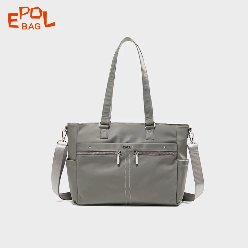 

EPOL Large Multi-pocket Shoulder Bags Fashion Casual Woman's Handbag Trend Trend 2025 Office Travel Lightweight Tote Bag 6102-07