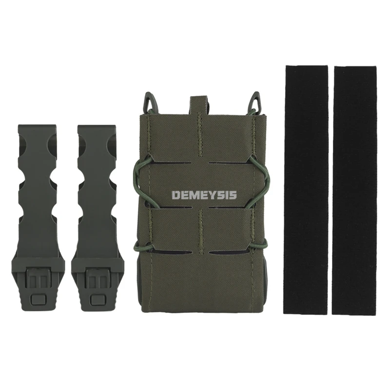 Portacargadores táctico MOLLE doble calibre 5.56 y 7.62 mm