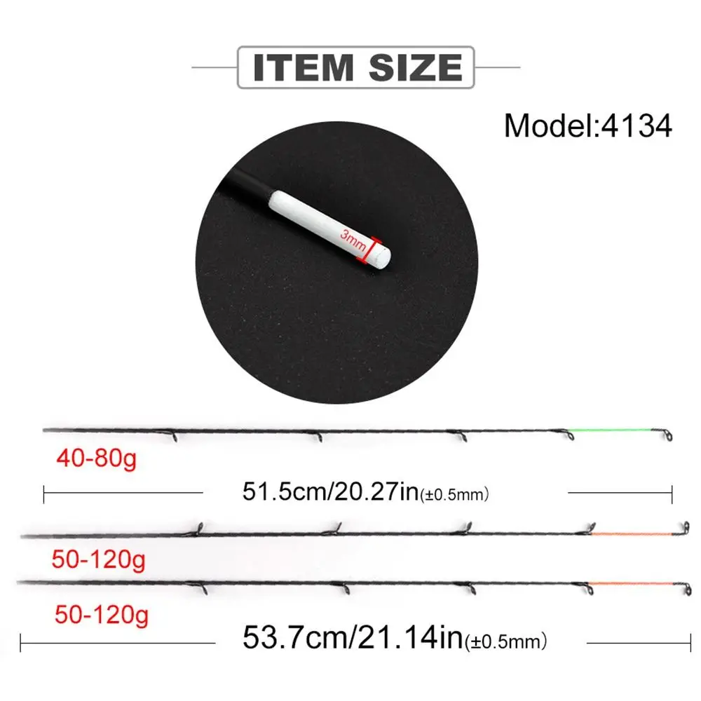 FTK Carbon fiberglass Top Tip 120gM/L/H Feeder carp rod Top Tip Fishing Accessories Fishing Tackle view 3