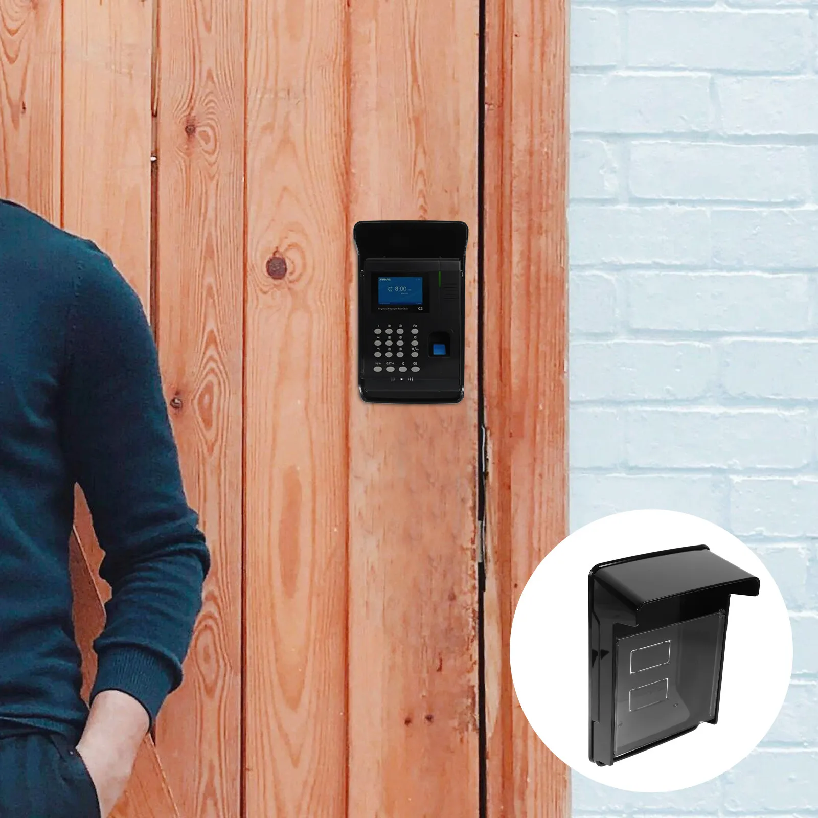 

High Quality Doorbell Rain Cover Outdoor Waterproof Protector for Access Control Equipment Card Reader Keypad Fingerprint