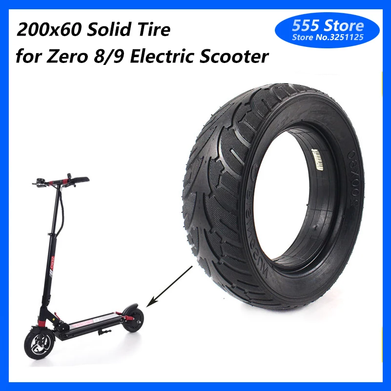 200x60 Solid Tyre Electric Scooter  Tire 8 Inch Explosion-proof  for INOKIM Light MACURY Zero 8/9   Part