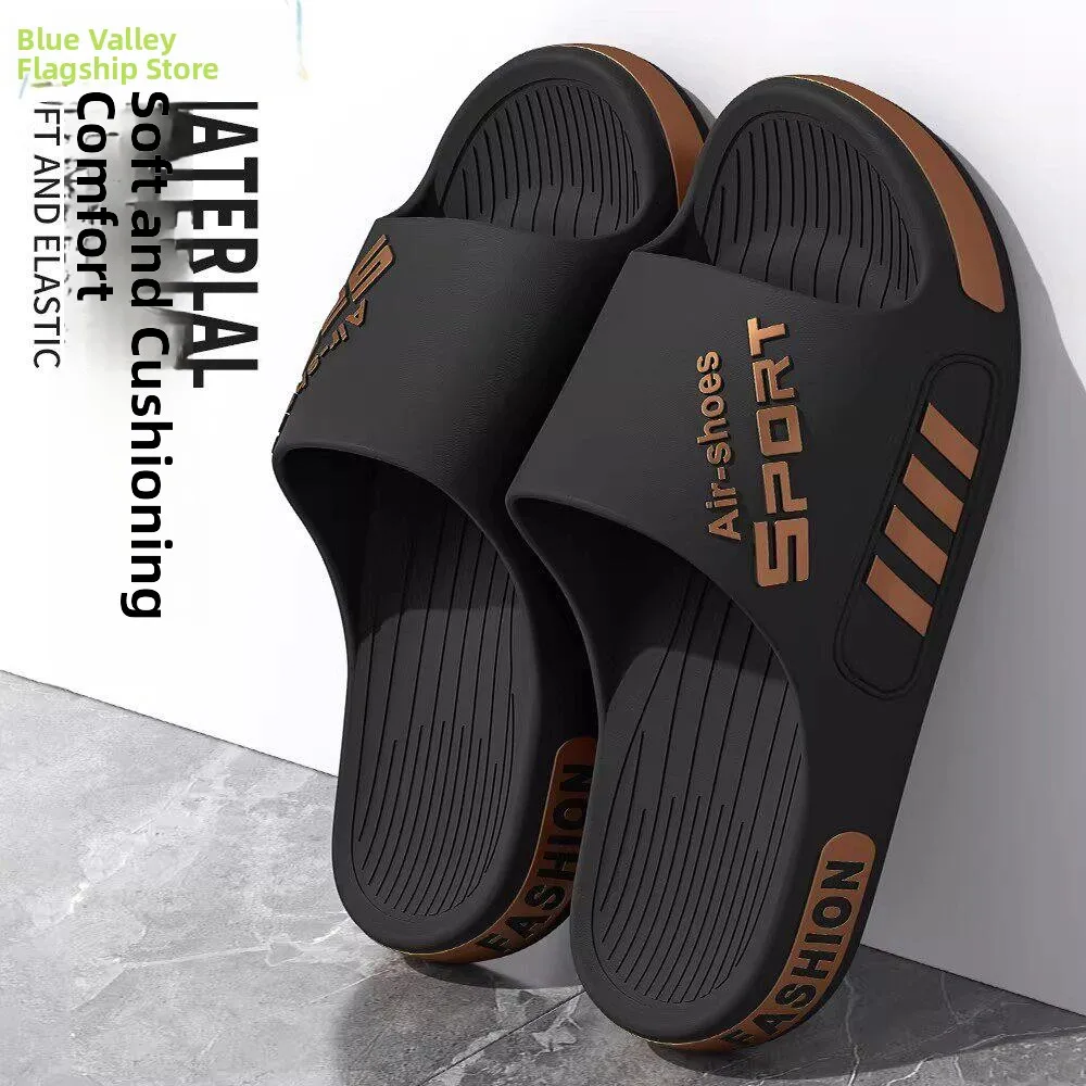 

Large Size Thick Bottom Men's Slippers Summer New Indoor Home Bathing Bathroom Anti-slip Outdoor Wear Women's Sandals