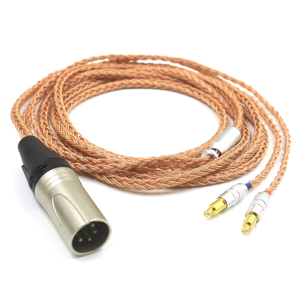 Haldane 16core (รุ่นปรับปรุง) เดี่ยวคริสตัลทองแดงสายอัพเกรดสําหรับ Technica ATH-WP900 MSR7B AP2000 ES770H SR9 ADX5000