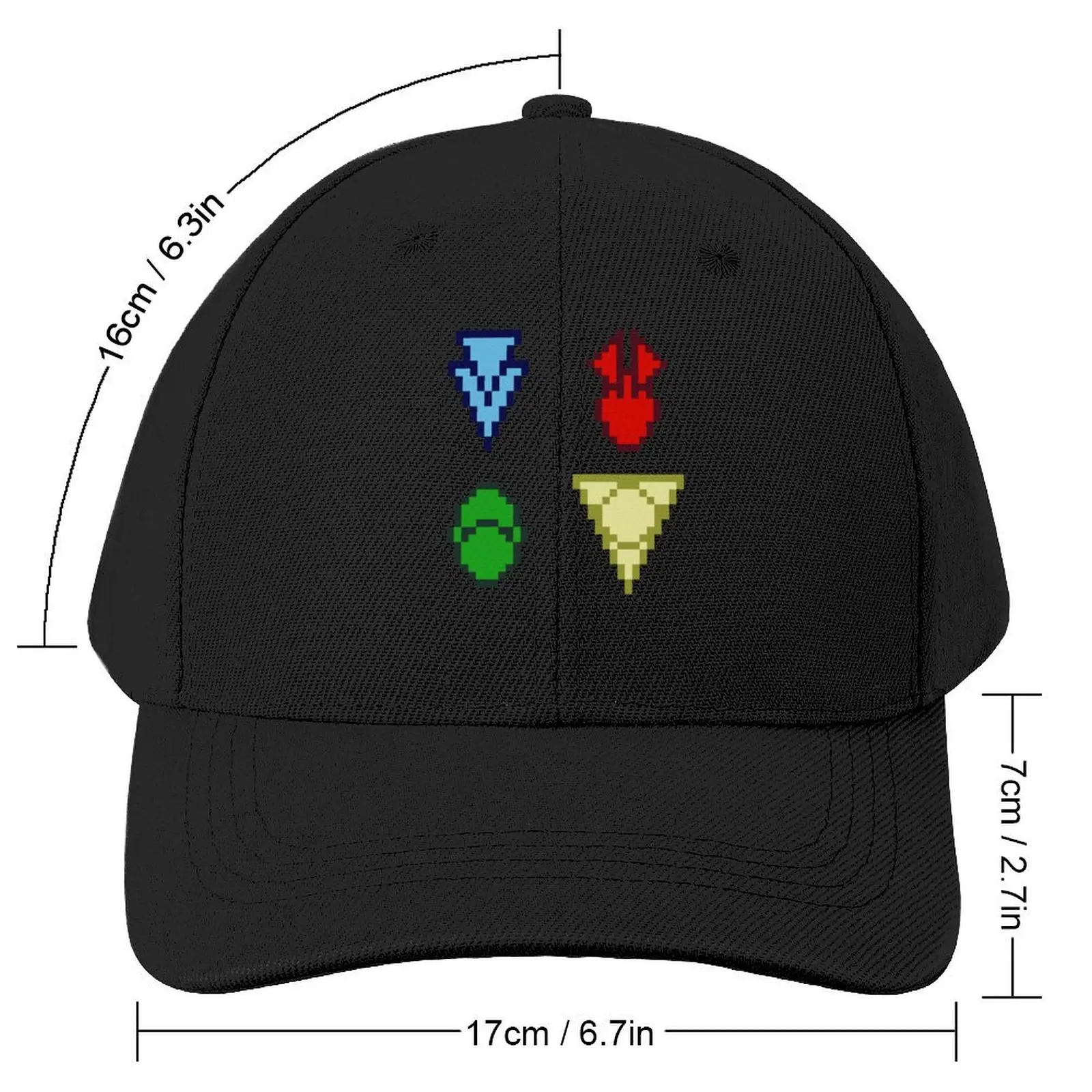 Twilight Imperium 4th Edition Technology Symbols Pixel Art (Square) Baseball Cap Visor tea Hat Girl Men's