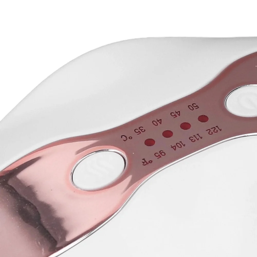 Dispositivo rimpolpante per labbra a luce LED 2 in 1 4 livelli di riscaldamento Strumento per la cura delle labbra e degli occhi per lisci le rughe delle labbra e riducono le occhiaie