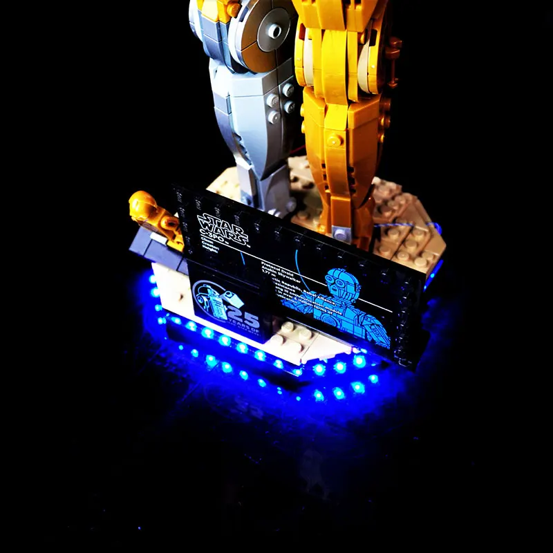 Комплект светодиодных фонарей для LEGO 75398 C-3PO Star Robot Statuette, идеи ламп, подарок «сделай сам» (не включает строительные блоки, наборы кирпичей, модели)