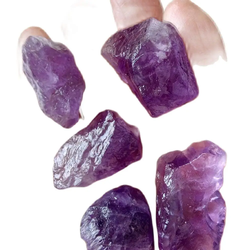 1/2 lb Small Rough Purple Amethyst Quartz Crystal Rock Healing Stone 1/2''-1''