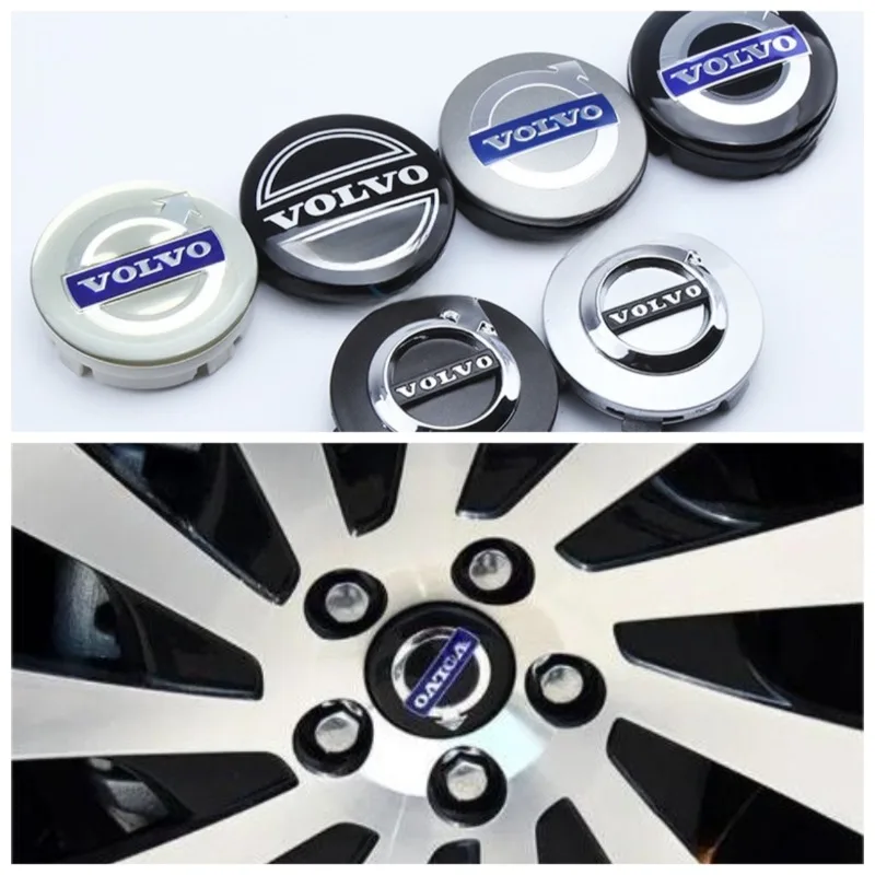 

4Pcs Car Wheel Center Hub Caps Cover Auto Emblem Car Accessories Fits For Volvo S40 S80L S60 S90 XC40 XC60 XC90 V40 V60 V90