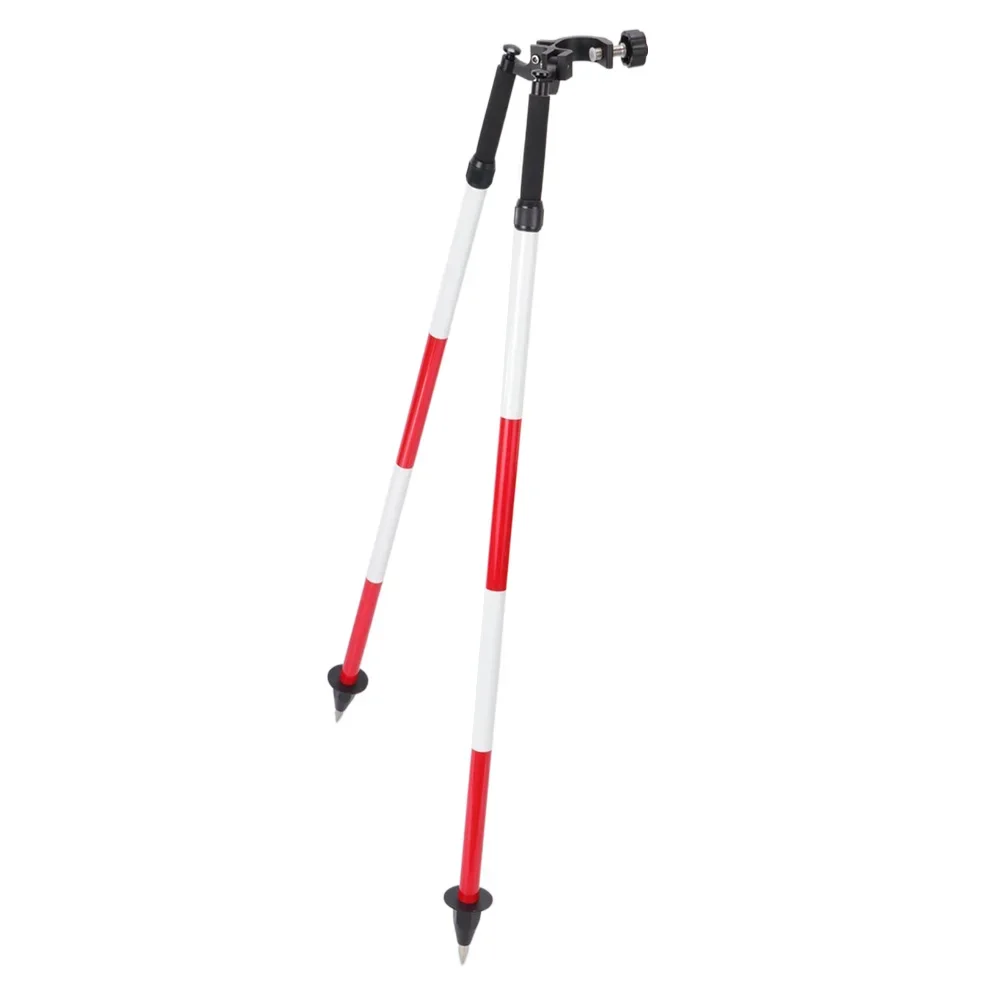 

1800mm Aluminum Material Thumb Release With Bipod Fixed Foot And Removable Tip For Pole, Invar Staff, Leveling Staff