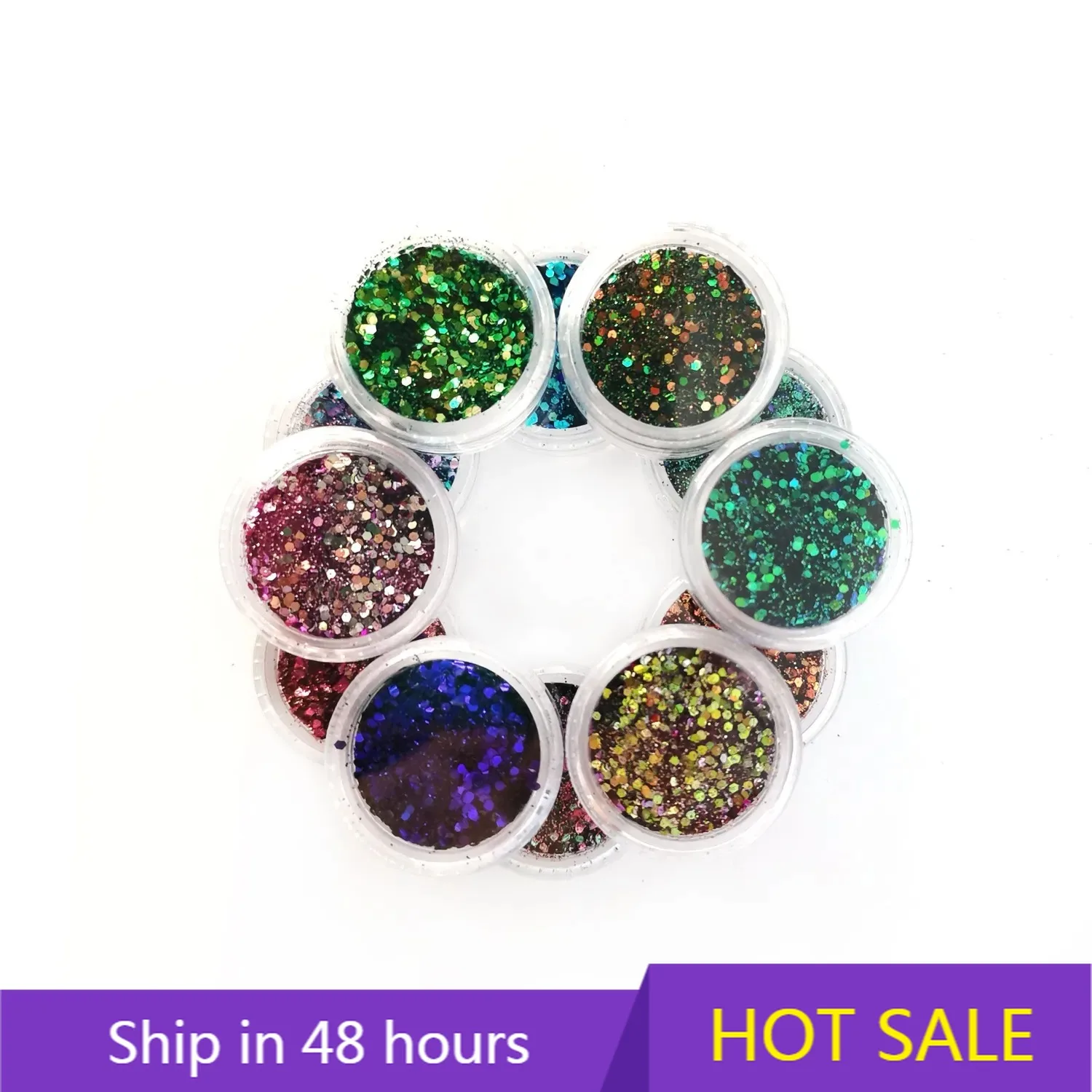 

YTYIN High Quality Super Bright Colorful Sparkly Shiny Nail Glitter Powder