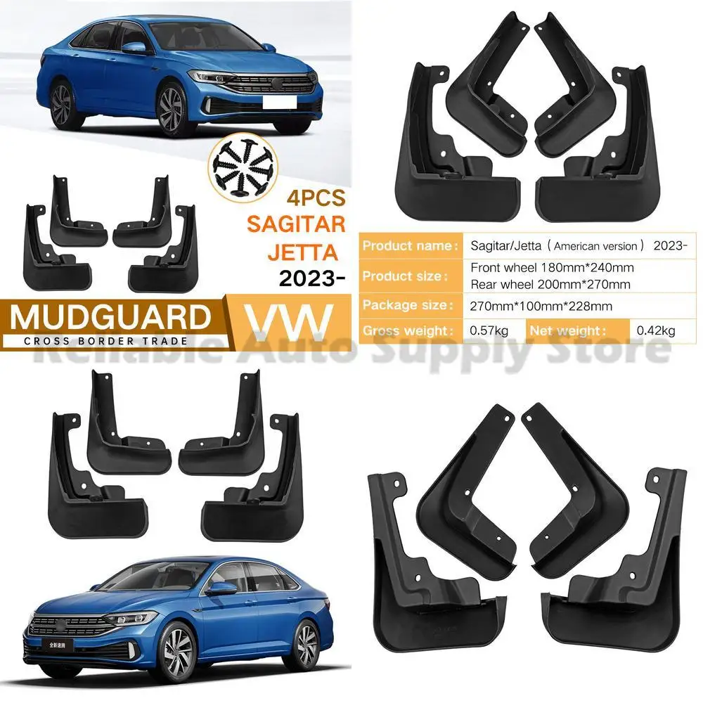 

For Volkswagen Sagitar Jetta 2023 Mud Flaps Fender Trim Front Rear Car Accessories High Quality Durable Protection