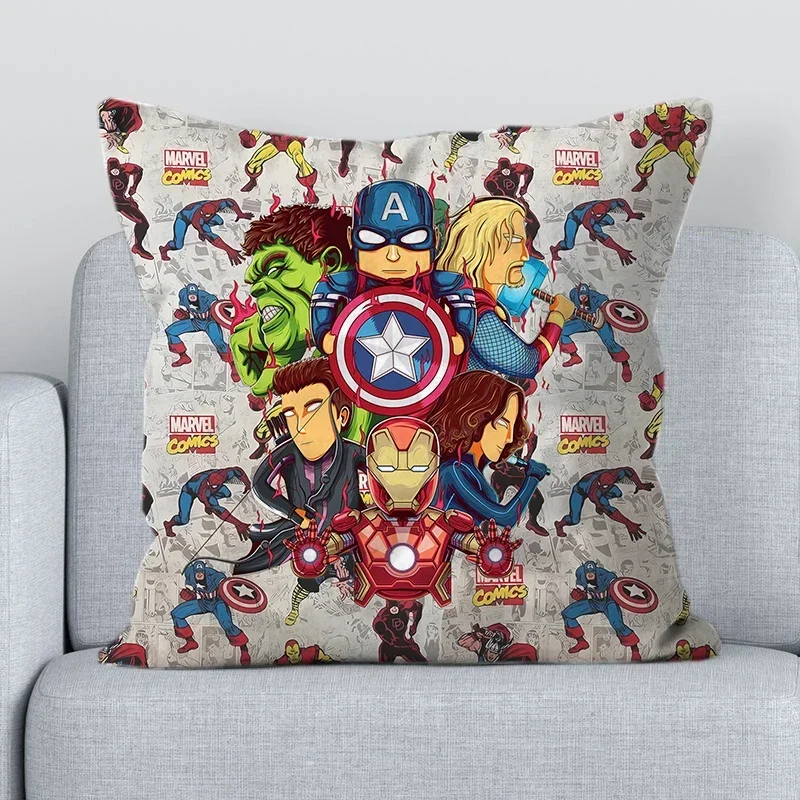 Наволочка Marvels Avengers с принтом аниме «Паук-мани», наволочка для детской спальни, кровать, диван, украшение для дома на Хэллоуин, подарок