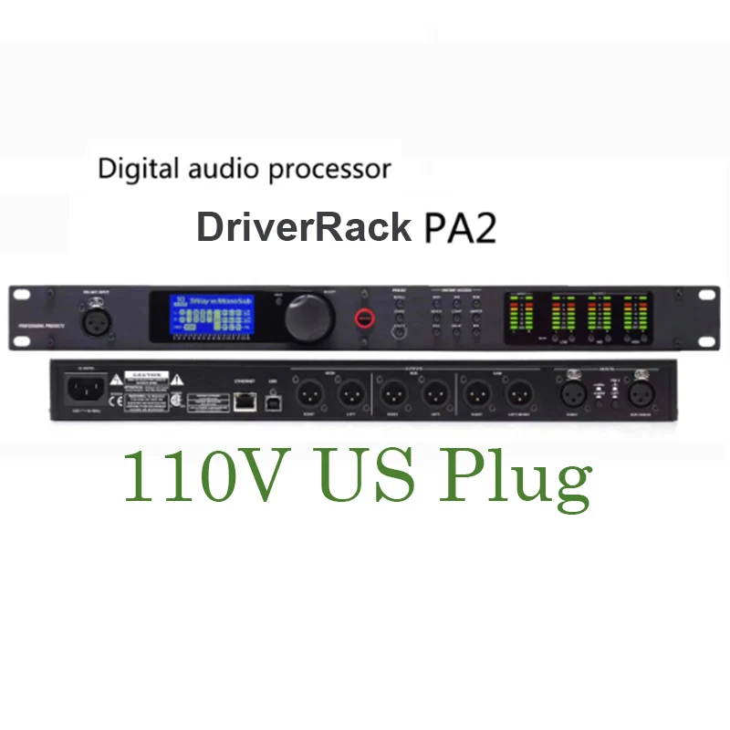 DriveRack PA2 2 ingangen 6 uitgangen digitale audioprocessor Originele software Professionele audioapparatuur luidsprekersysteem