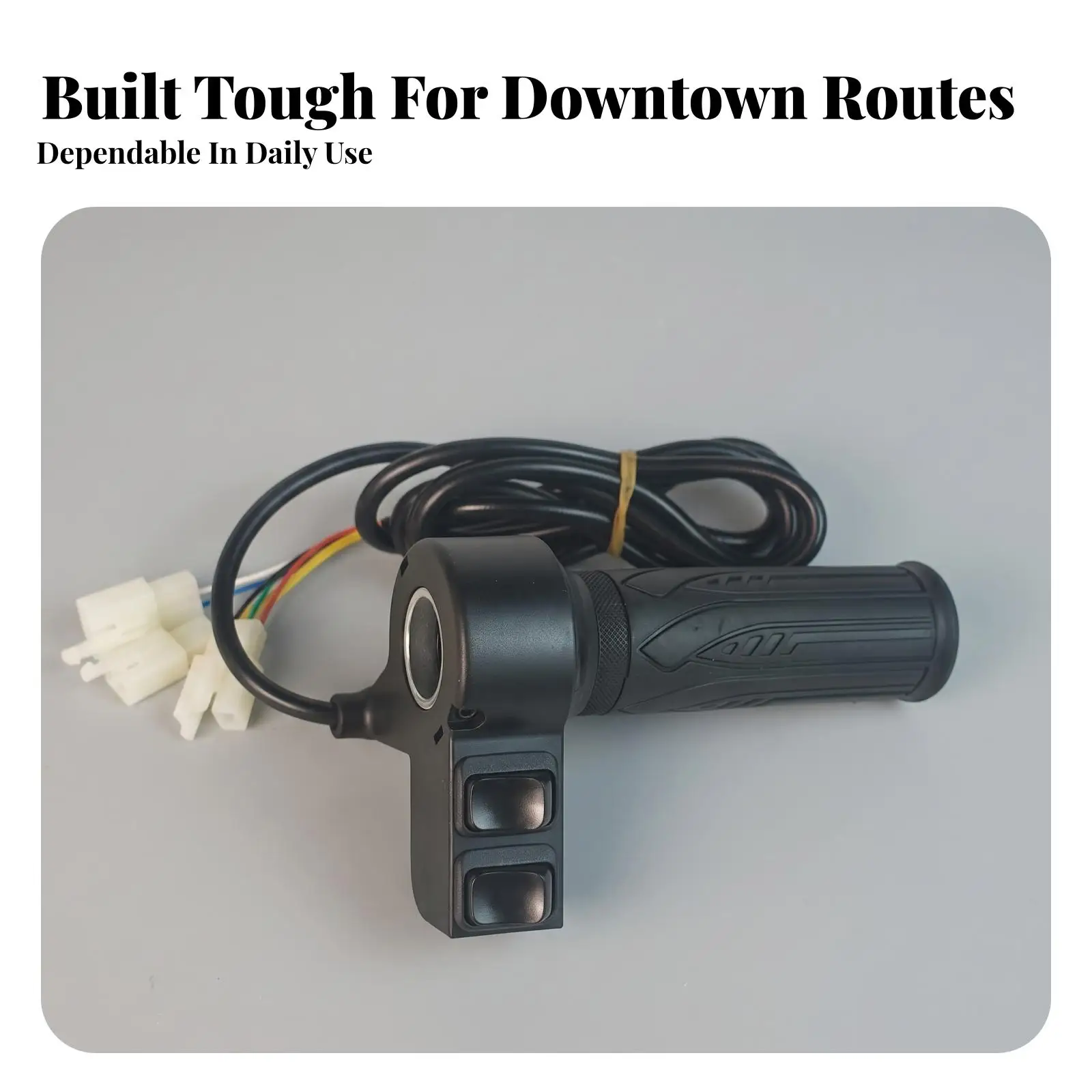 Electric Vehicle Throttle With | Waterproof Construction, Twist Throttle Grip with Cable, for Utility Vehicles