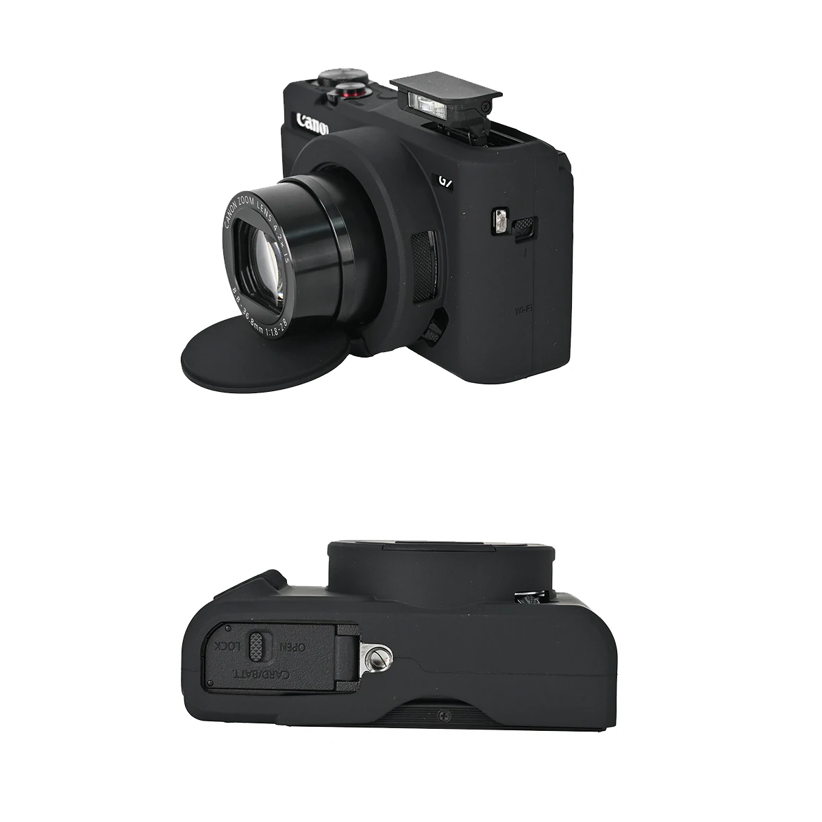 حقيبة الكاميرا واقية سيليكون الجلد غطاء الجسم لكانون Powershot G7X مارك III II SX740 SX740HS G7XIII G7XM3 G7X3 G7X2