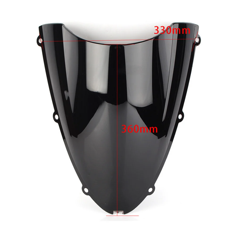 Motorcycle screen Double Bubble Windshield Deflector Protector WindScreen For Kawasaki Ninja ZX-6R zx6r 636 600 2005-2007 2008