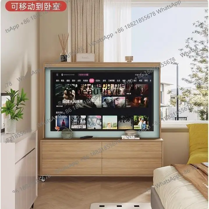 X  TV cabinet removable bracket solid wood bedroom TV cabinet simple living room TV rack