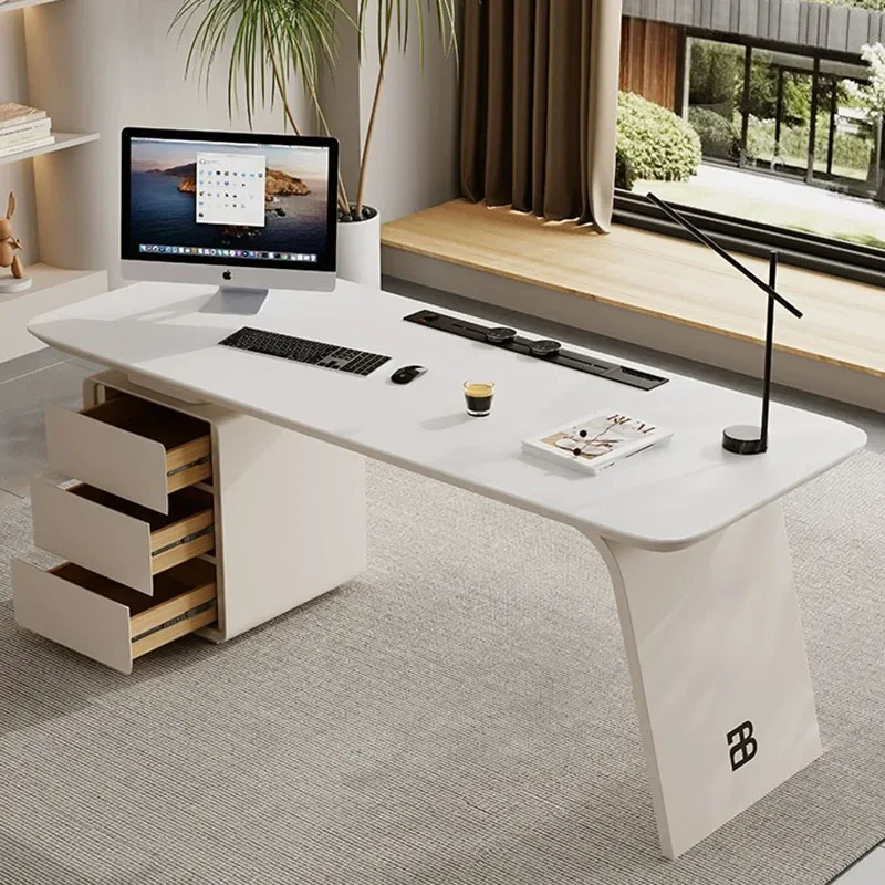 ركن وحدة التحكم طاولة القهوة اجتماع الكمبيوتر المحمول دراسة رخيصة صياغة الجدول شاشة المدرسة تقف Scrivania Bianca اللوازم المكتبية