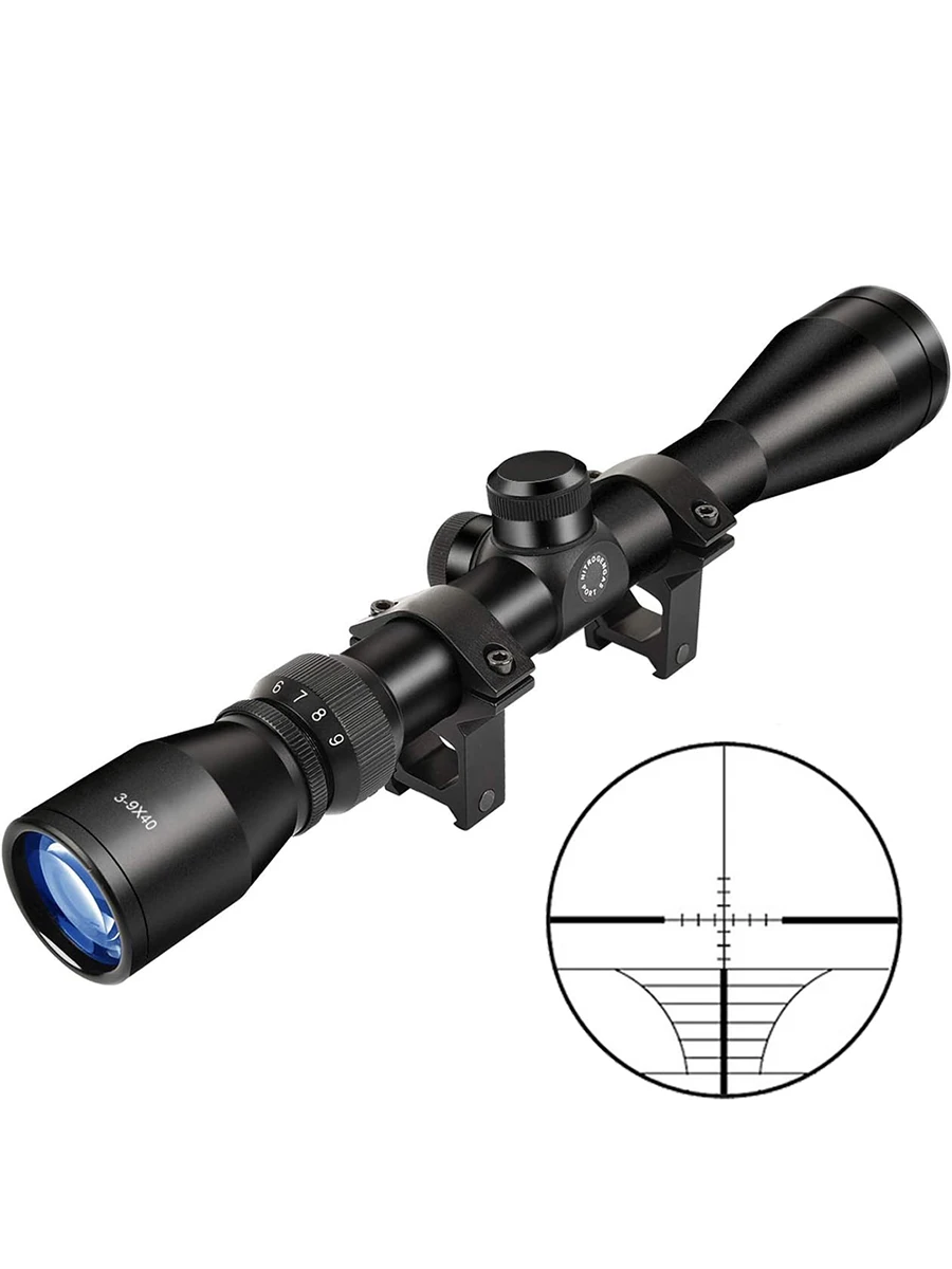 3-9X40 Jachtgeweerlens met draadloze afstandsmeter, richtkruis voor kruisboog, Mil Dot richtkruis, optische vizieren - afbeelding 2