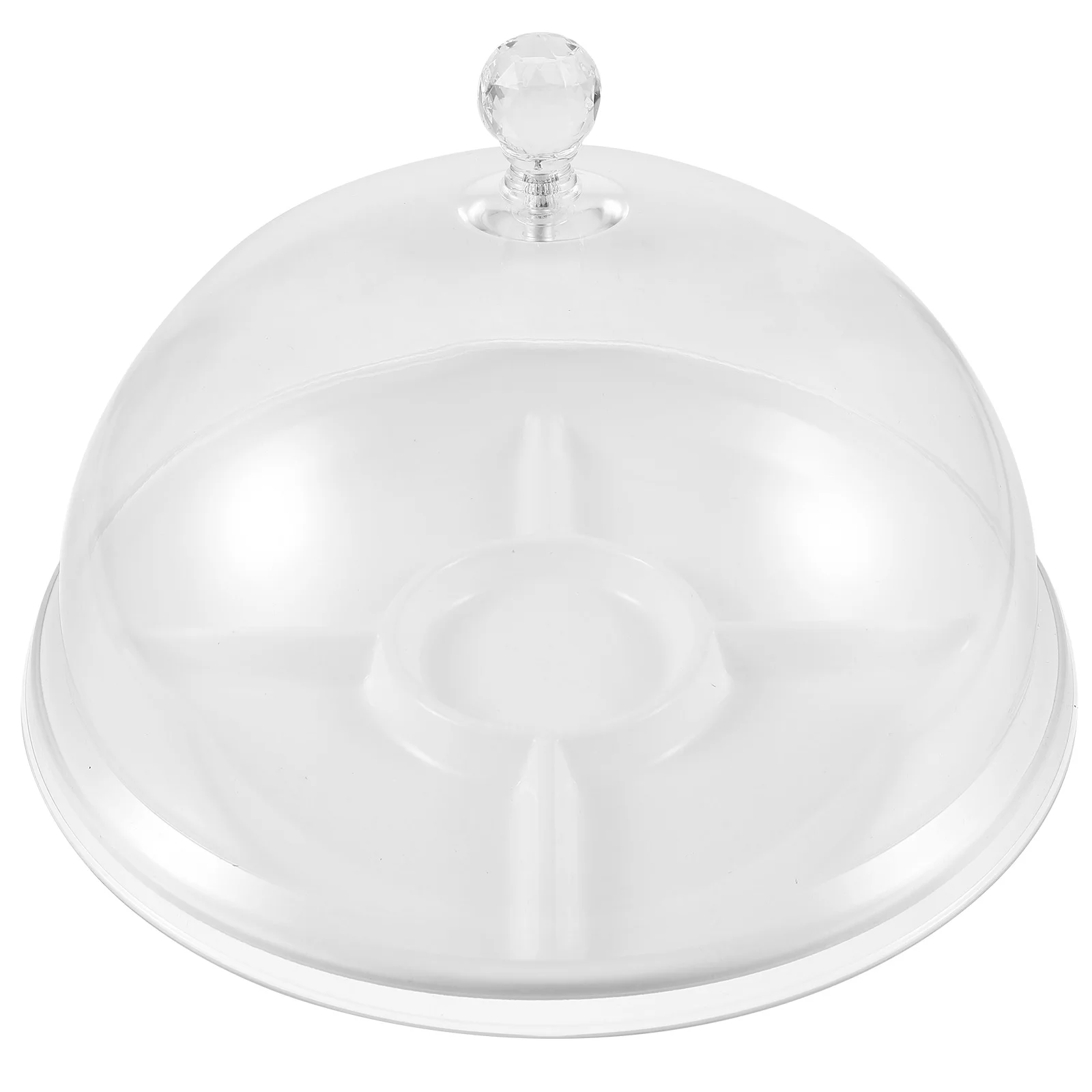 

Fruit Snack Tasting Plate 25CM Cake Pan 26CM Clear Lid Safe PP PC Material Party Dessert Tray Wedding Fruits Serving Display