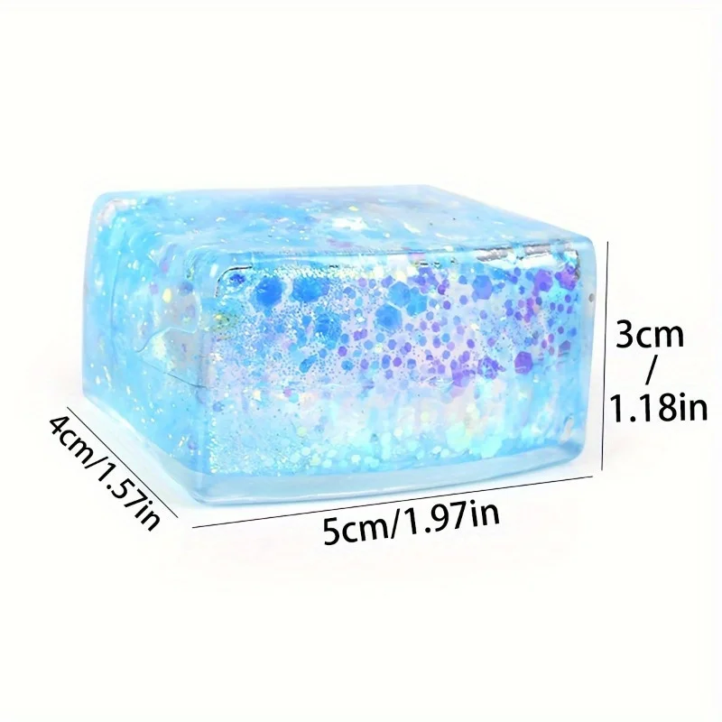 Cubi di ghiaccio Maltose Aurora, giocattoli antistress - Giocattoli squishy rilassanti per bambini e adulti, texture di tofu a rimbalzo lento, Pri in classe