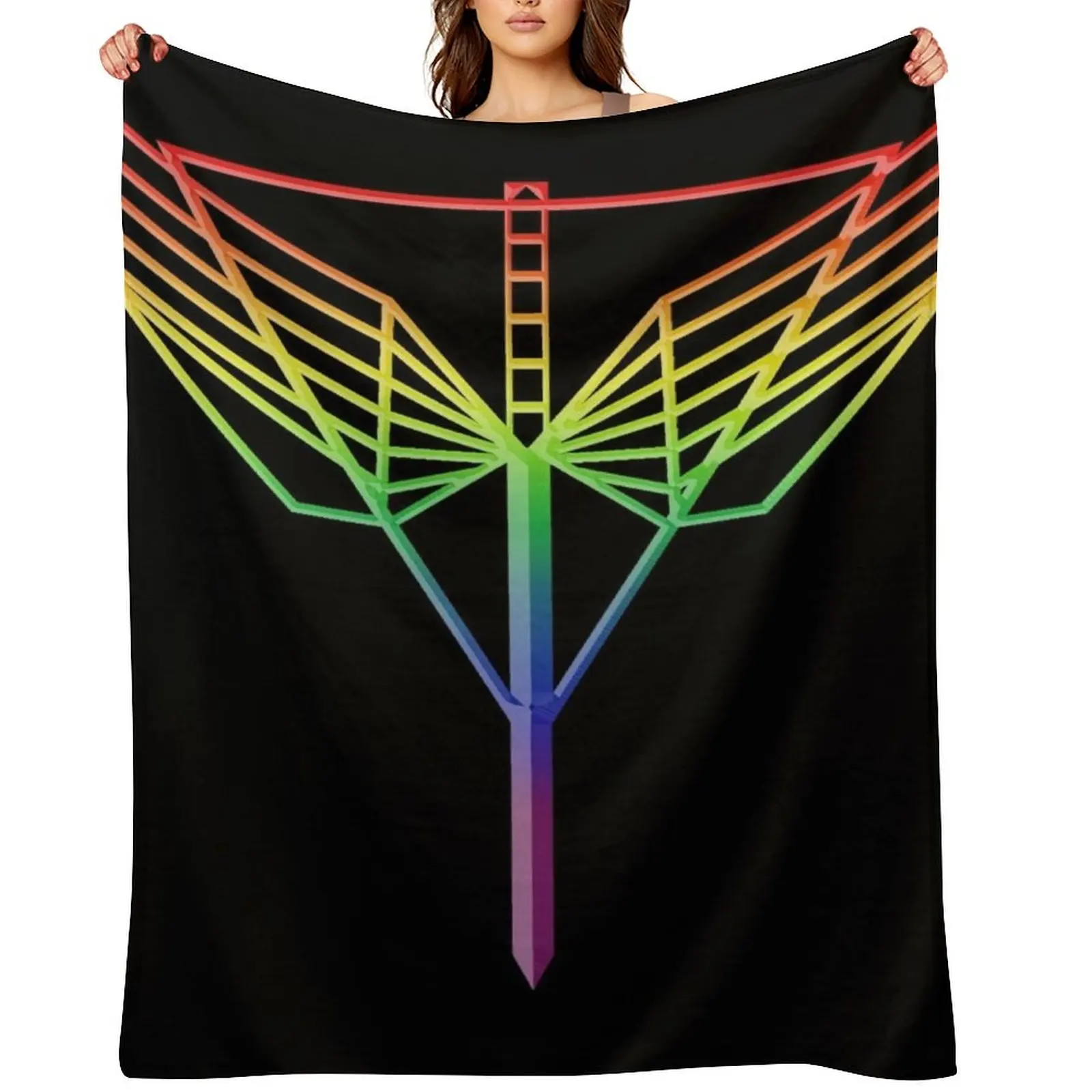 

The Angel's Shield Symbol Pride Throw Blanket manga Thermal Thin Soft Blankets